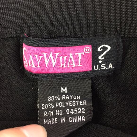 Say What Mini Skirt Black Medium Juniors - Picture 9 of 10
